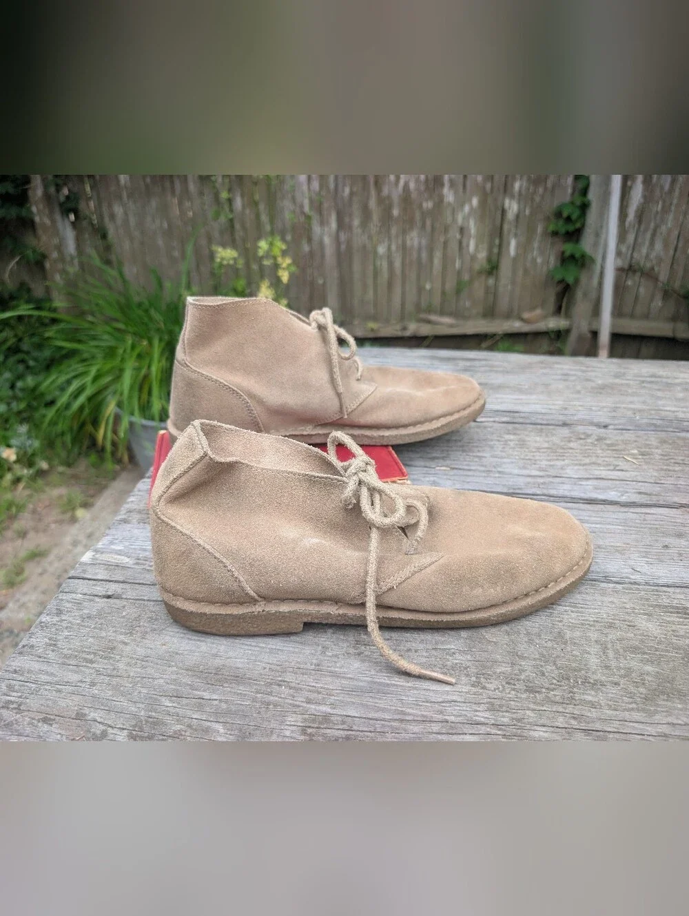 Aetrex Classic Suede Desert Boots in Tan By Lynco Orthotics Shoes Size 9 1/2